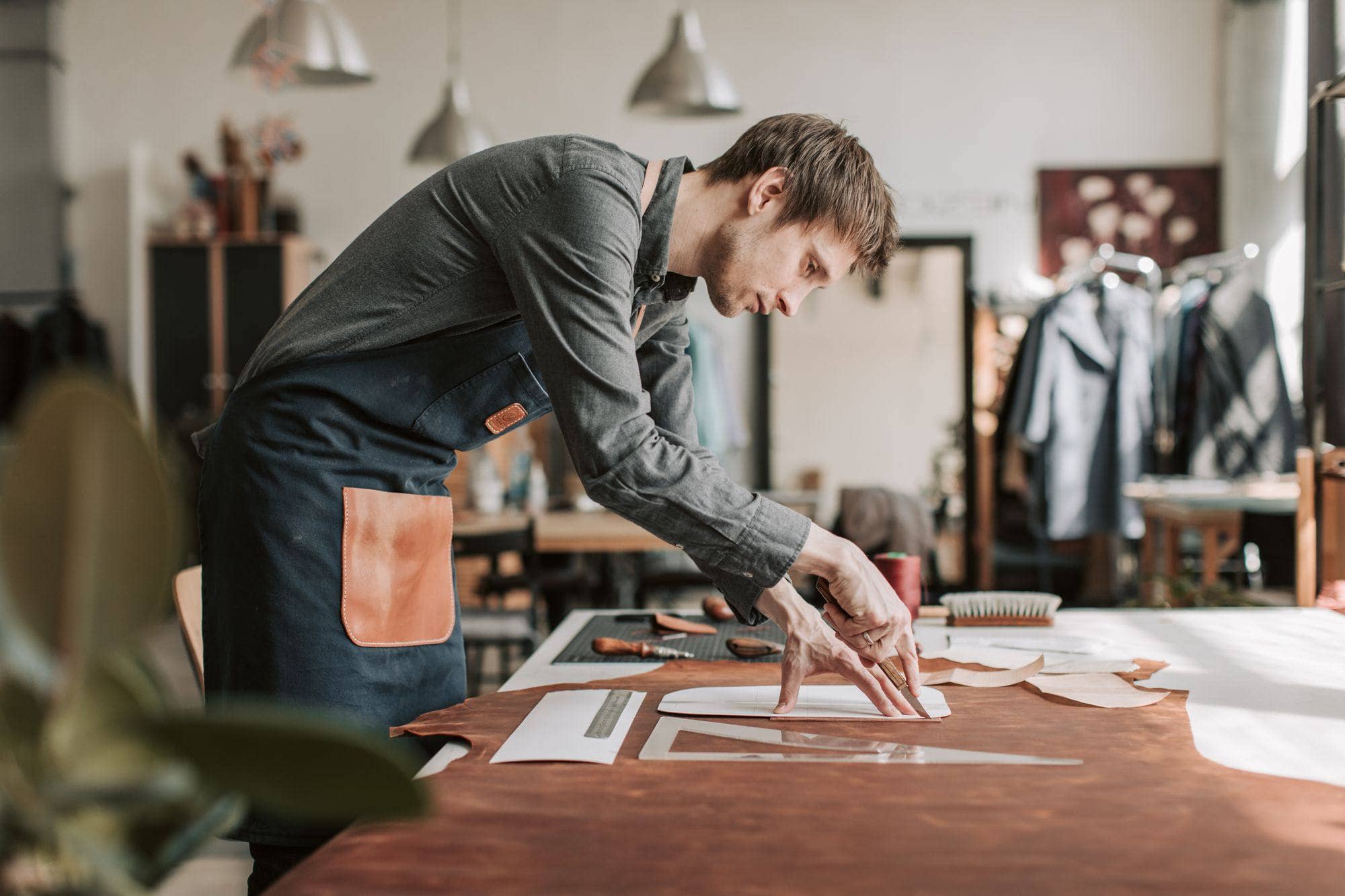 A business owner reviewing their website